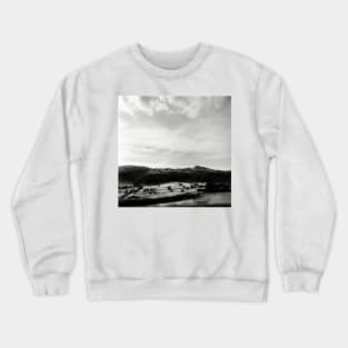 The Welsh hills near Conwy, North Wales Crewneck Sweatshirt